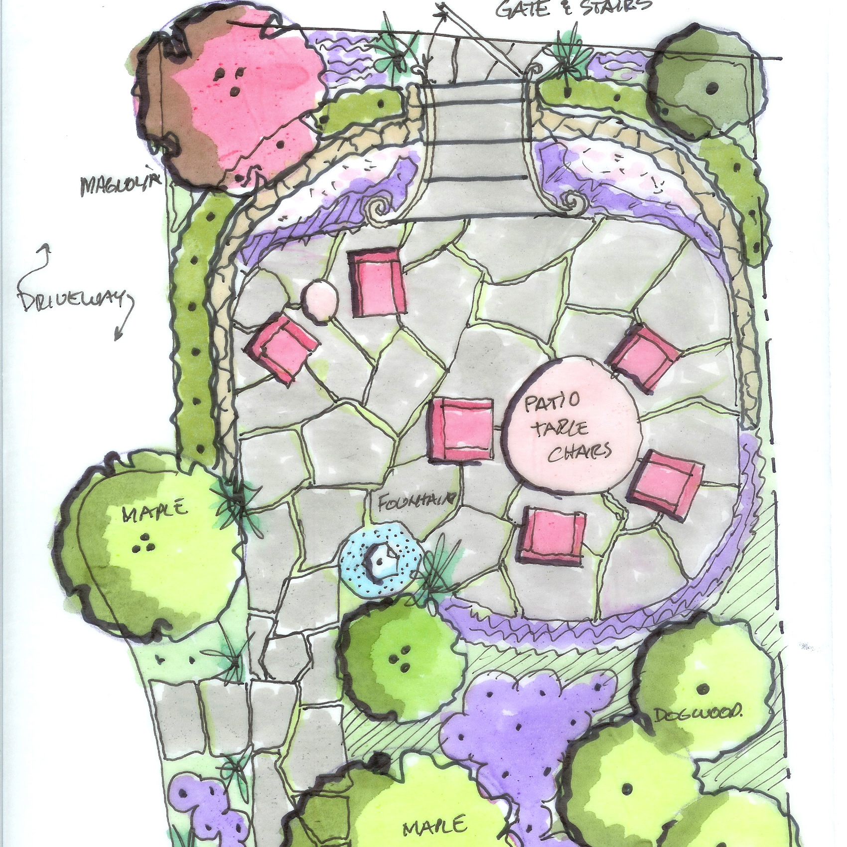 simons front yard plan 3-6-2010